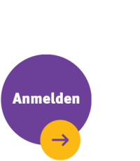 Lila Kreis mit Aufschrift "Anmelden"