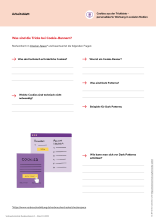 Arbeitsblatt: Cookies aus der Trickkiste (mit Lösung)