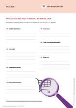 Arbeitsblatt: Online-Shopping ohne Fake (mit Lösung)