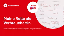 Präsentation Verbraucherchecker: Meine Rolle als Verbraucher:in (PDF)