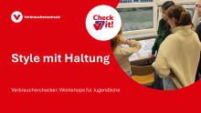 Präsentation Verbraucherchecker: Style mit Haltung (PDF)